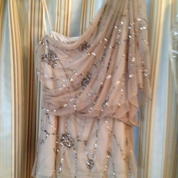 Adrianna Papell Tops - SILVER SEQUINED AFTER 5 TOP/SPECIAL OCCASSION TOP